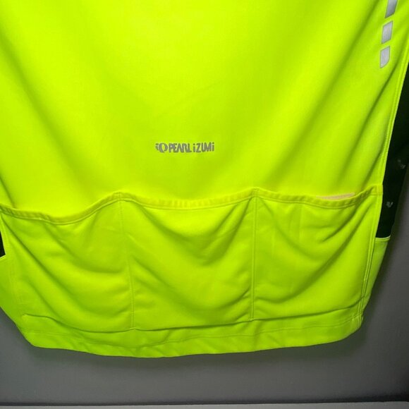 Pearl Izumi Select Mens Cycling Jersey Mid-zip Medium Neon Yellow Reflective - Picture 4 of 5